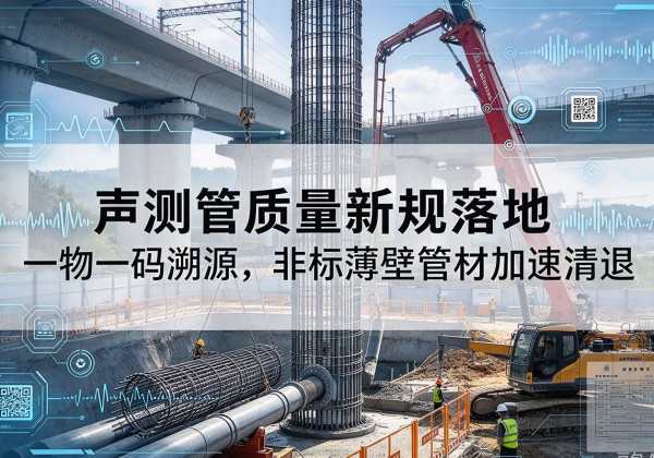 定远声测管质量新规落地，一物一码溯源，非标薄壁管材加速清退